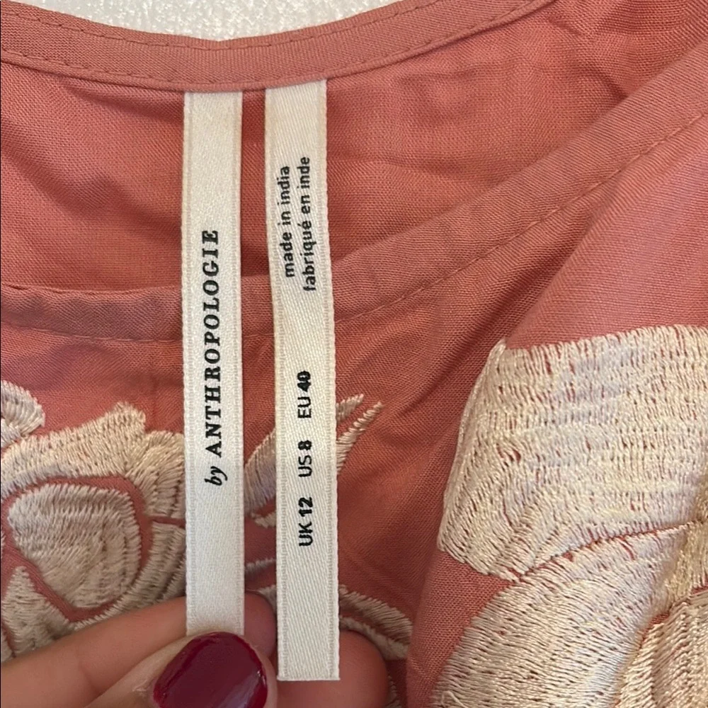 Anthropologie Pink/Rose Asymmetrical dress - Picture 2 of 4